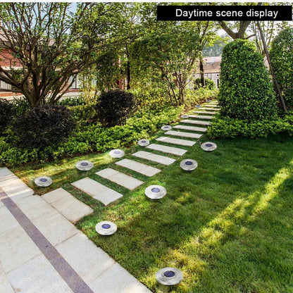 8 LED Outdoor Solar Garden Lights Waterproof In-Ground Light Solar Lamp Lighting for Pathway Yard Deck White/Warm White/RGB