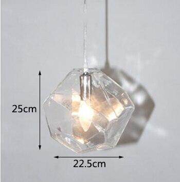 Modern Colored Glass Pendant Light E14 LED Lustrous Single Head Hanging Lamp For Kitchen Living Room Bedroom Bathroom Restaurant