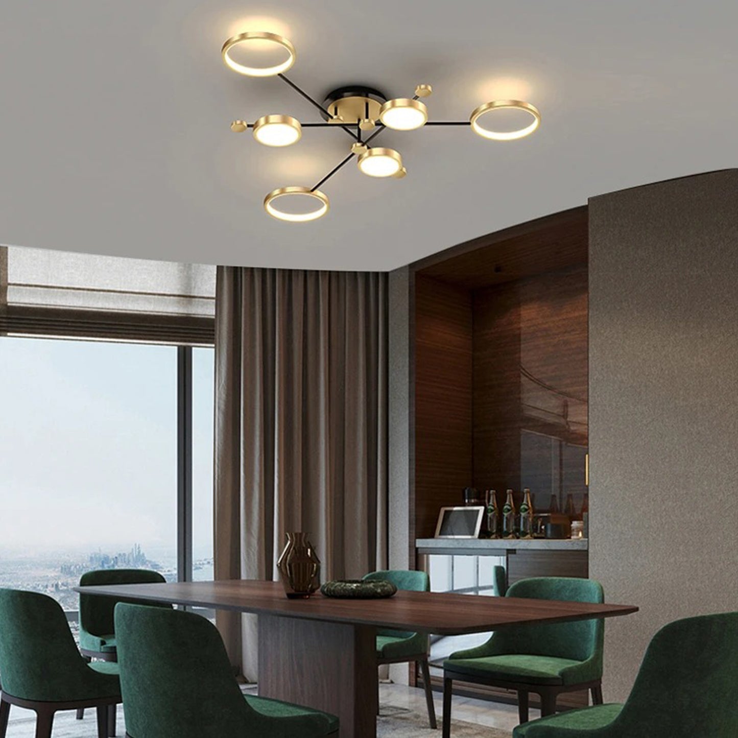 LED Ceiling Hanging Chandelier Lighting Dimmable ceiling lamps Kitchen Dinng Living Room Pendant Light