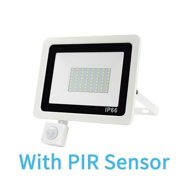 PIR Motion Sensor LED Floodlight 10W 20W 30W 50W 100W Waterproof Outdoor Wall Garden LED Spotlight Reflector Foco Lamp