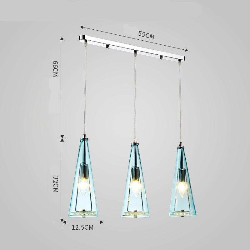 Modern Simple LED Chandelier Three Head Crystal Chandelier