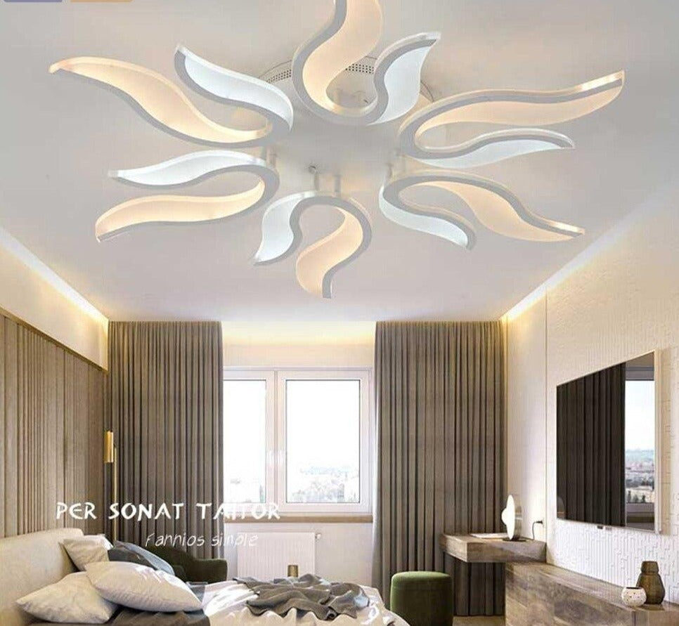LED Modern Iron Acrylic Fire LED Lamp.LED Light.Ceiling Lights.LED Ceiling Light.Ceiling Lamp For Foyer Bedroom