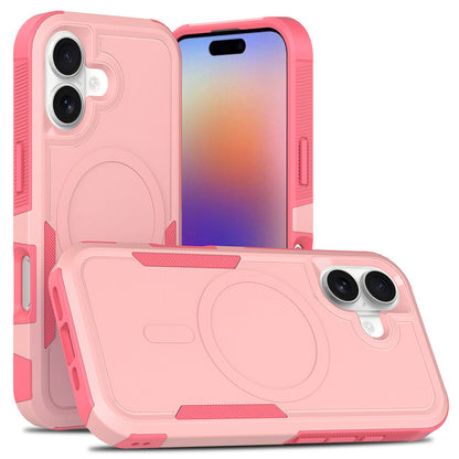 Premium 2IN1 Heavy Armor Magnetic Charging Case for IPhone 17 Air 16 15 Pro Max Shockproof PC Matte Protect Cover