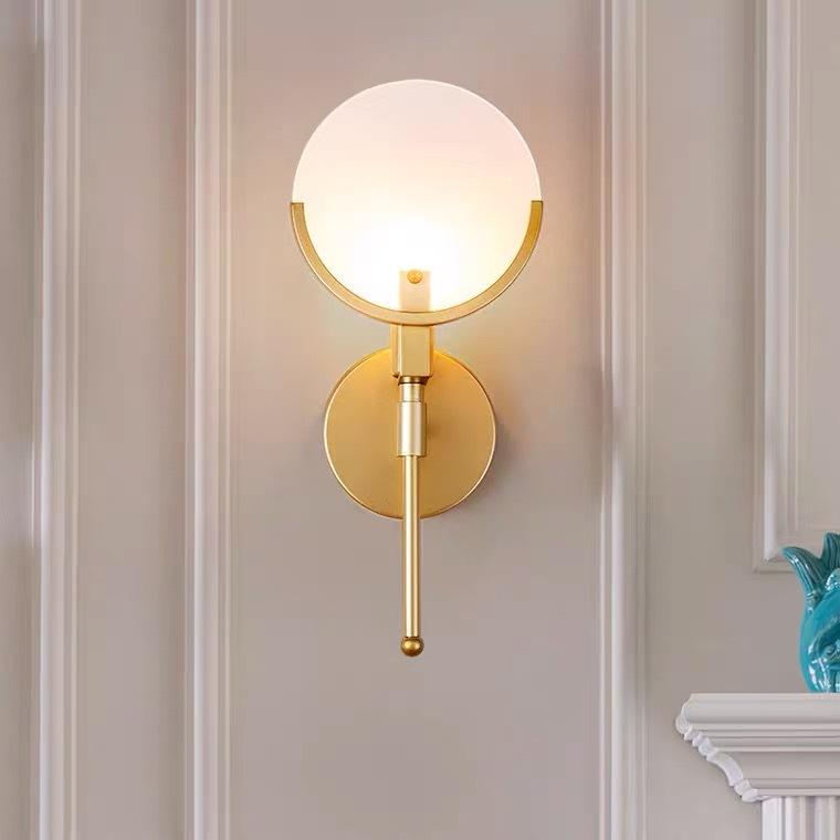 Luxury Bedside Aisle Bedroom All-copper Wall Lamp