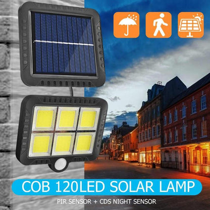 120COB LED Solar Wall Light PIR Motion Sensor Outdoor Waterproof Garden Solar Power Lights For Street Path Outdoor Wall Lamp