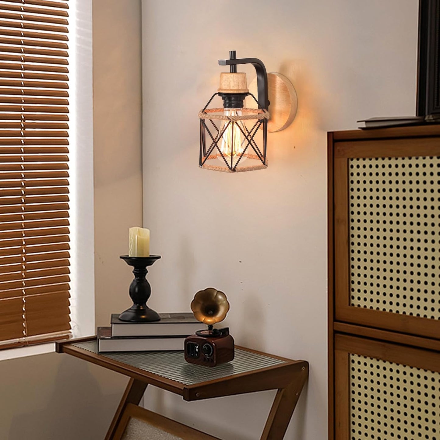 Modern Wood Wall Lamps Vintage Sconce Wall Lights Fixture E27 Bedside Retro Lamp Industrial Dining Room Bedroom Lighting