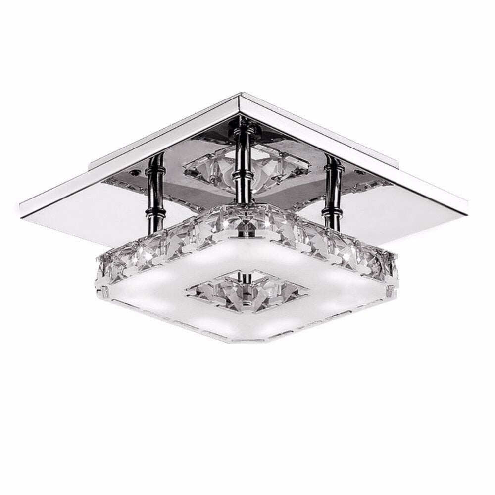 12W Ceiling Lamp Crystal  LED Bulb Base High Light Transmittance Cool White/Warm White Modern Pendant Lamp