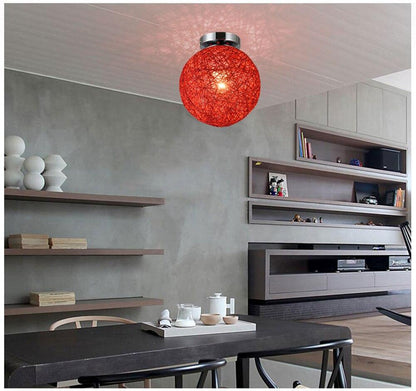 Modern Ceiling Lamp  LED Indoor Light Hemp And iron Pendant 20cm Lamp The Restaurant Shops Bar Corridor Light  Fixture