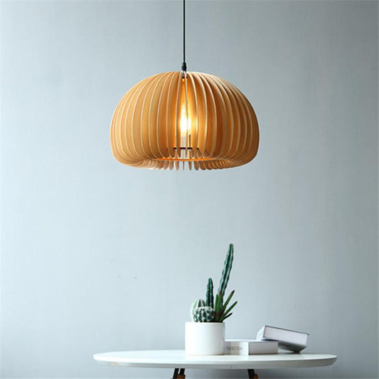 Nordic Solid Wood Dining Room Chandelier Creative Living Room Bedroom Lamp
