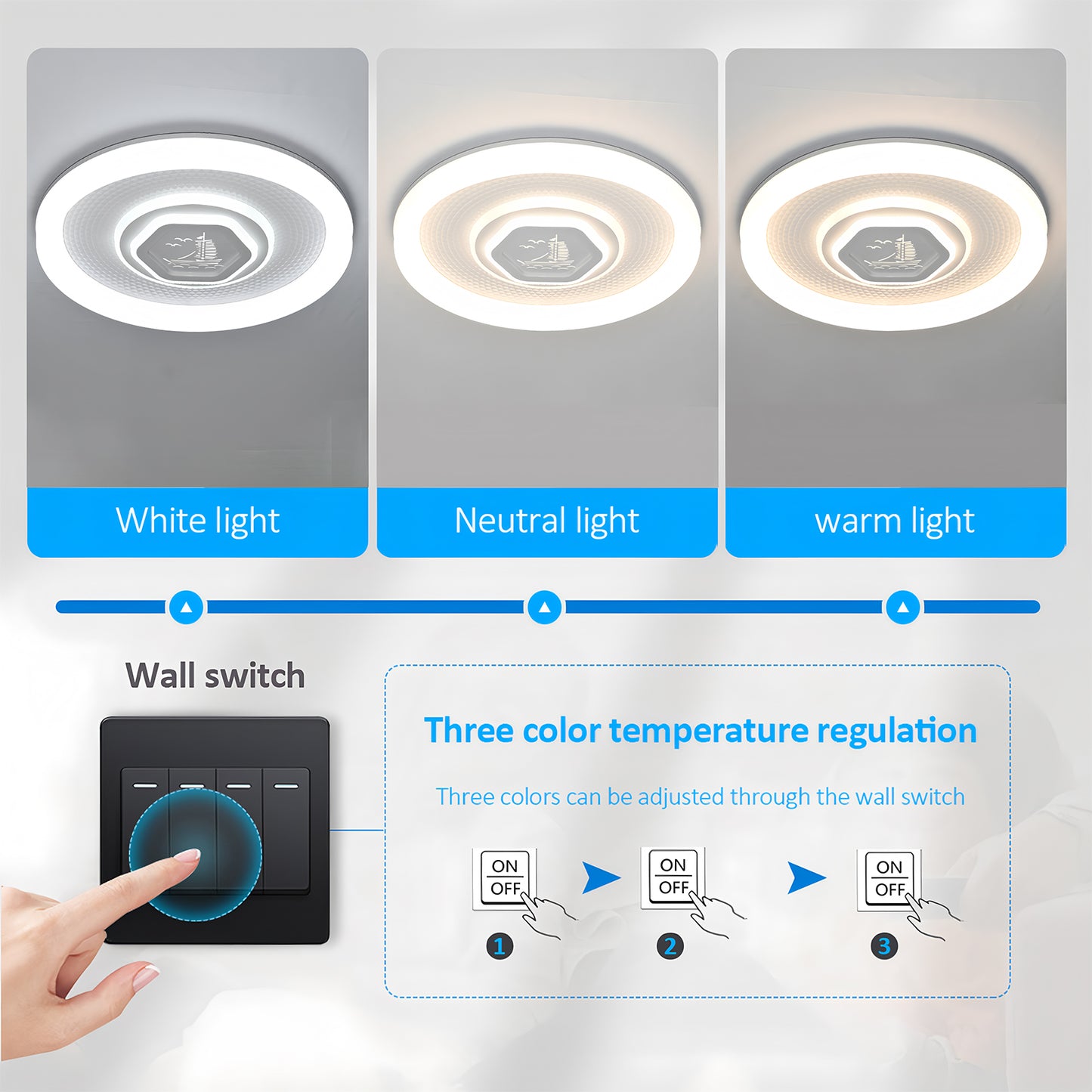 Ceiling Chandelier Modern Simple Led Ceiling Lamp Bedroom  Living Room Are WarmLighting