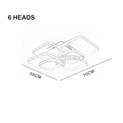Touch Remote Dimming Modern plafon LED Ceiling Lamp Fixture Aluminum Dining Living Room Bedroom Lights Lustre Lamparas De Techo