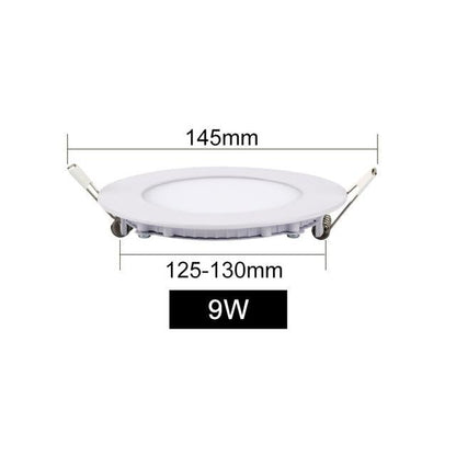 LED Panel Light 3W 4W 6W 9W 12W 15W 18W Ultra Thin Spot LED 110V Round Recessed Spot Light Lamp For Living Room