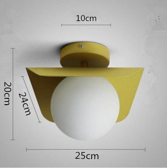 Creative Ceiling Lamp Contracted LED Glass Iron Indoor Light Decorate Lighting Restaurant   Modern Light Fixture