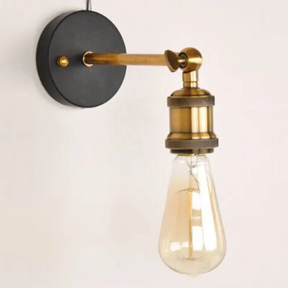 American Single Head Wall Lamp Industrial Style Retro Staircase E27 Wall Lamp