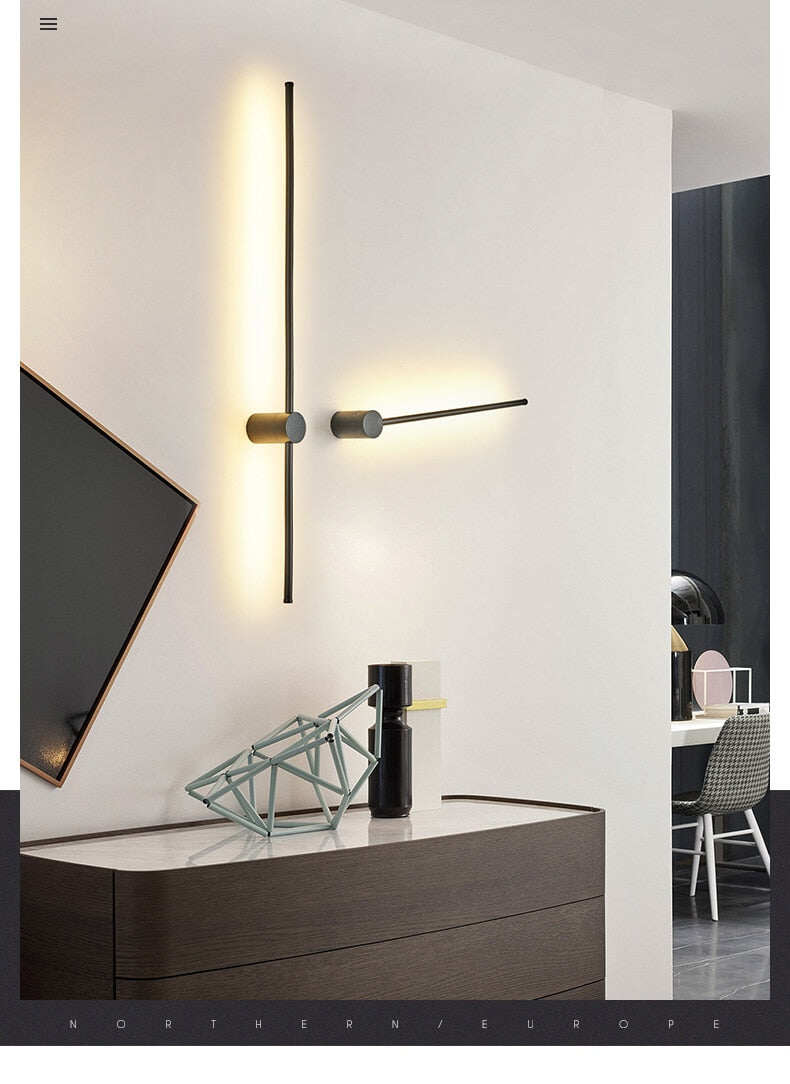 Modern LED floor lamp simple living room bedroom lamp colorful RGB light