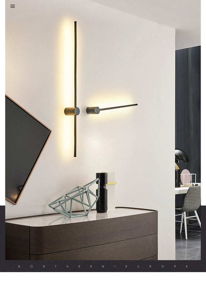 Modern LED floor lamp simple living room bedroom lamp colorful RGB light
