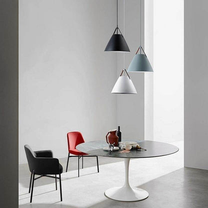Nordic Simple Black White Pendant Light E27 LED Modern Hanging Lamp For Bedroom Living Room Hotel Restaurant Cafe Dining Room