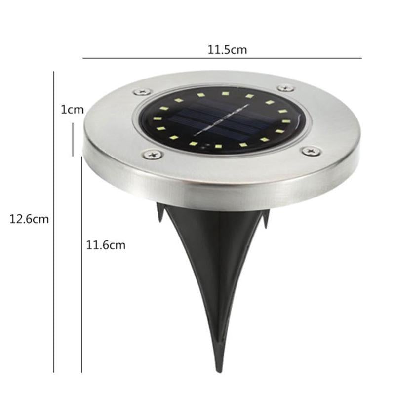 8/16/20 LED Solar Ground Light Waterproof Garden Pathway Solar Lamp for Home Yard Driveway Lawn Road White/Warm White