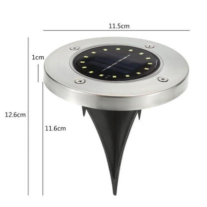 8/16/20 LED Solar Ground Light Waterproof Garden Pathway Solar Lamp for Home Yard Driveway Lawn Road White/Warm White