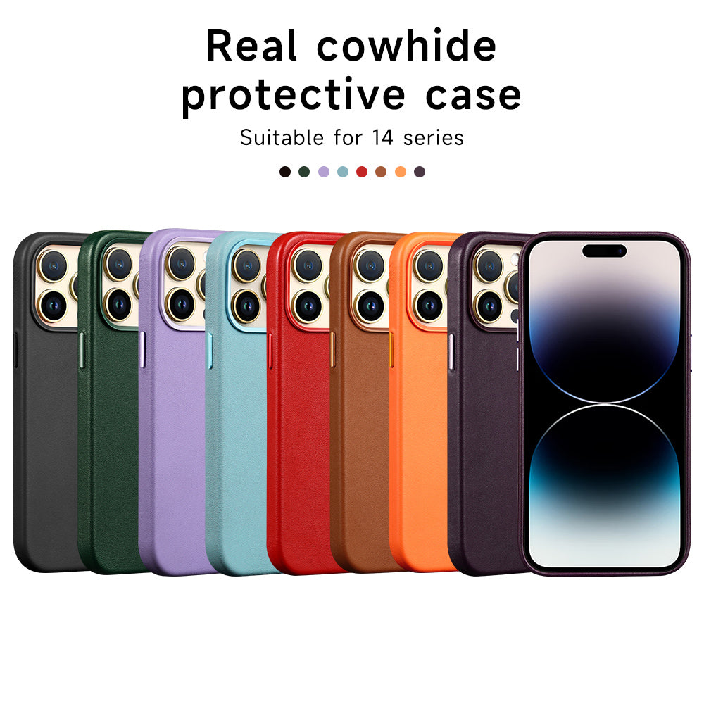 Official MagSafe Leather Case for Apple iPhone 17 Pro Max 16 13 12 14 15 Plus Original Strong MacSafe Magnetic Cover Accessories