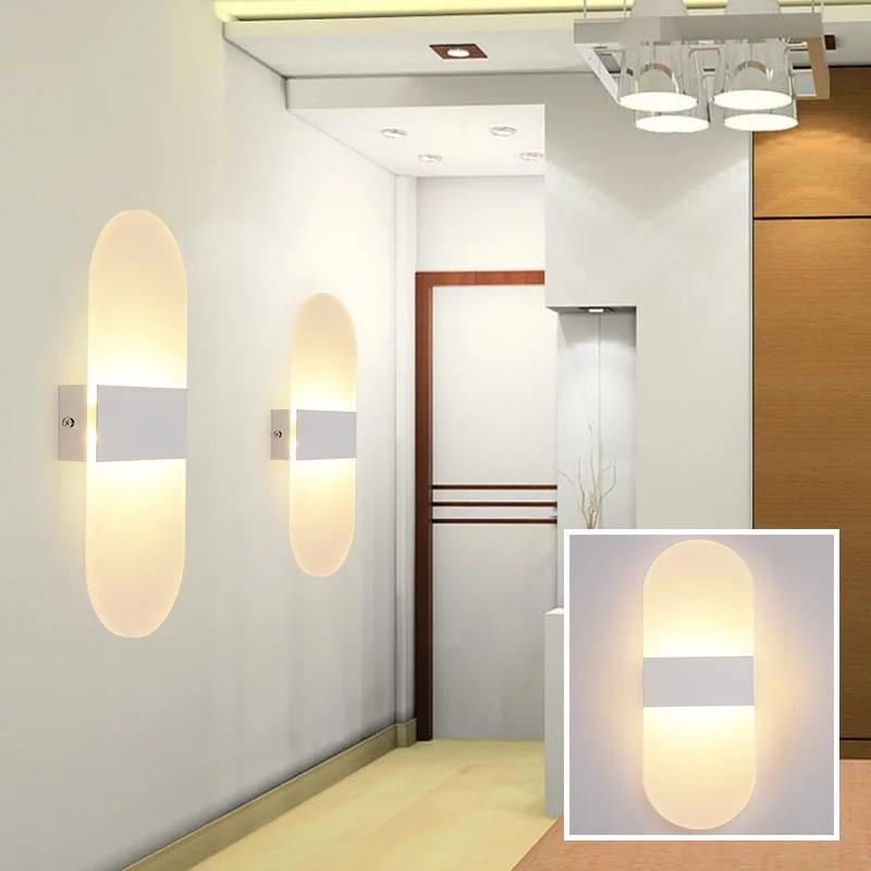 LED wall light indoor lighting home bedroom bedside lamp living room kitchen balcony aisle corridor mirror front lamp