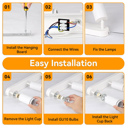 Modern Ceiling Led Spot Light Replaceable GU10 Bulb Track Lighting for Living Room Kitchen Ceiling Lamp