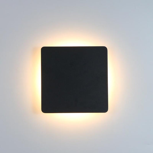 Indoor LED Wall Lamp Living Room Decoration Wall Light Home Lighting Fixture Loft Stair Light Round/Square Aluminum
