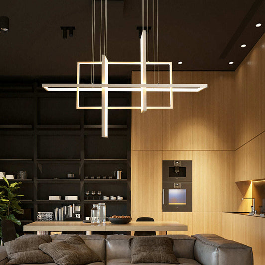 Modern Led Pendant Lights For Living Bedroom Restaurant Dining Kitchen White Black Gold Aluminum Cord Lamp Luminaire Lustre