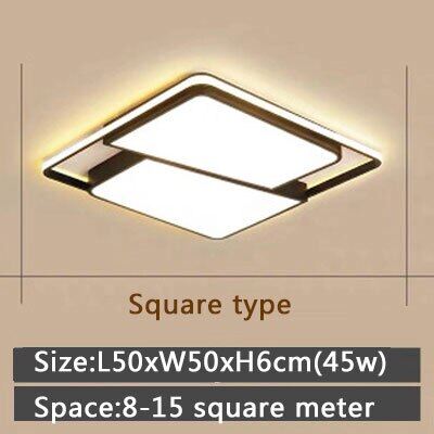 Black Frame Modern Led Ceiling Light For Living room Bedroom Dining Room Chandelier Ceiling Lamp Luminaires Home Light