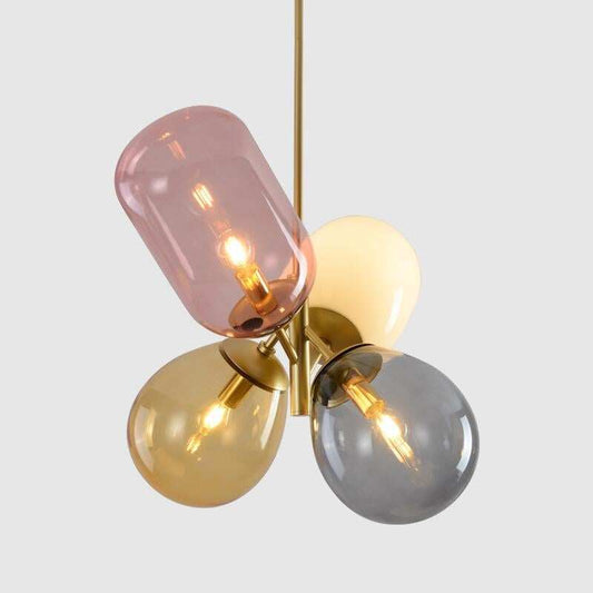 Personalized Color Bubble Ball Glass Chandelier Creative Simple Modern Dining Room Bedroom Clothing Shop Balloon Chandelier