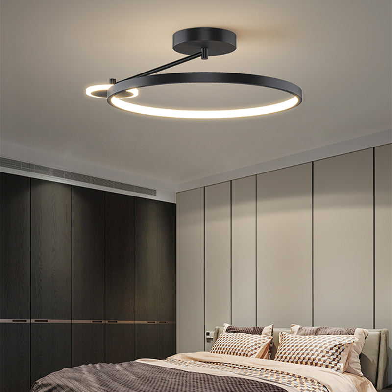 New Bedroom LED Ceiling Lamp Intelligent Remote Control Personality Circular Design Aisle Corridor Indoor Lighting