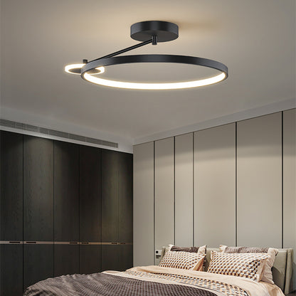 New Bedroom LED Ceiling Lamp Intelligent Remote Control Personality Circular Design Aisle Corridor Indoor Lighting