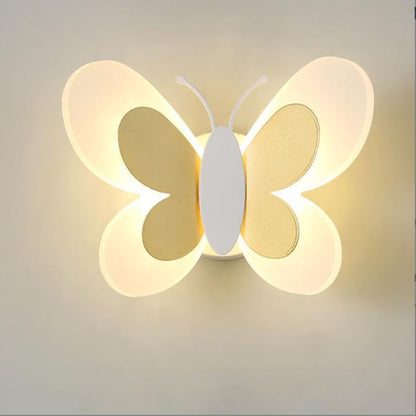 Butterfly Girl Room Lamp Creative Cartoon Children Energy-saving Boy Lamp Wall Lamp