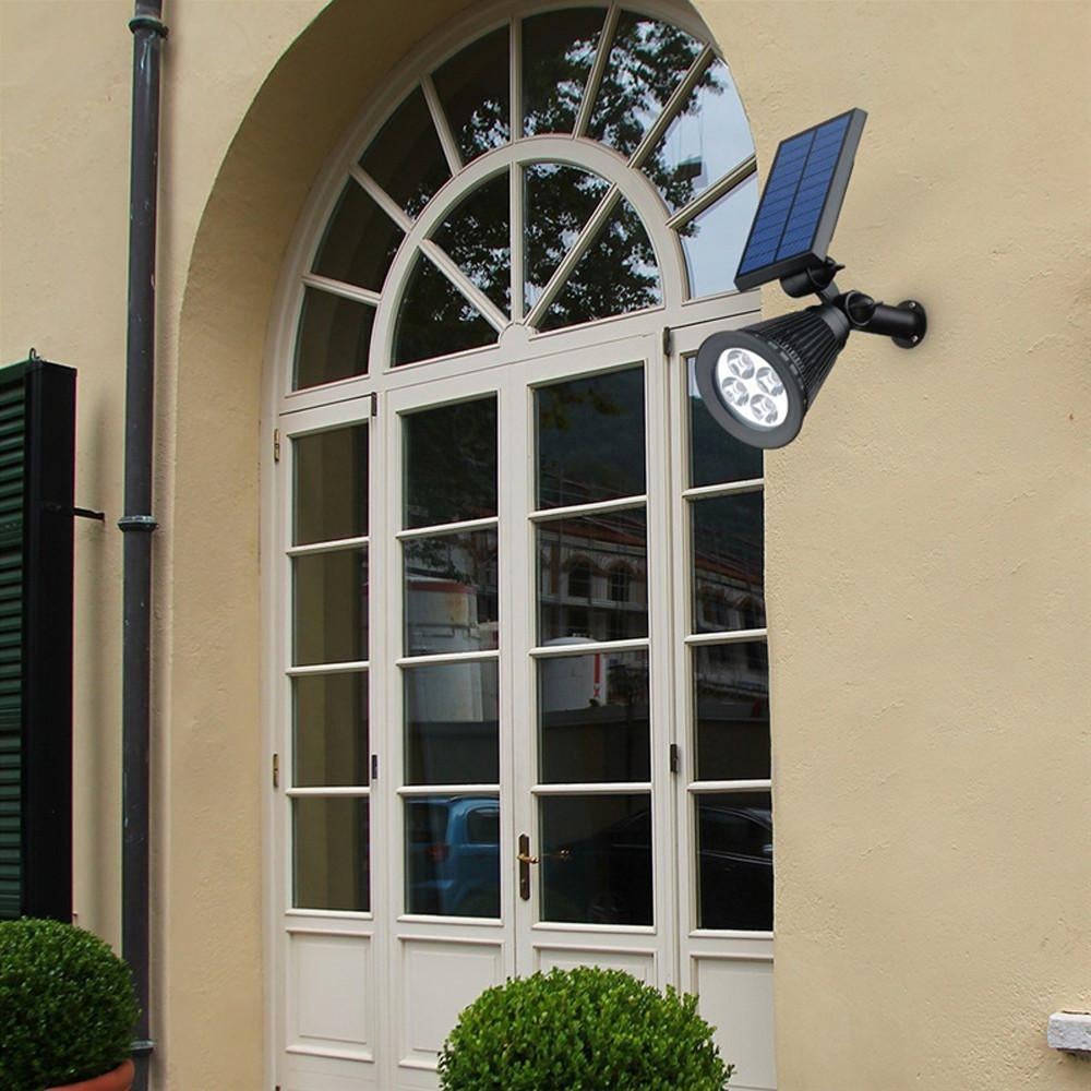 Solar Powered 4/7 LED Lamp Adjustable Solar Spotlight In-Ground IP65 Waterproof Landscape Wall Light Outdoor Lighting