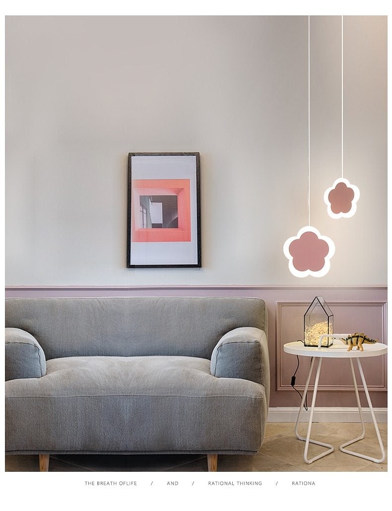 creative cute heart-shaped LED pendant lights net red shop/aisle/bedside children's lamp restaurant bar 2 head pendant lamp