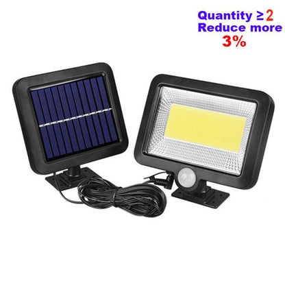 120LED COB Solar Light Outdoor Motion Sensor Wall Light Waterproof Garden Lamp Spotlights Emergency Pathway Street Security Lamp