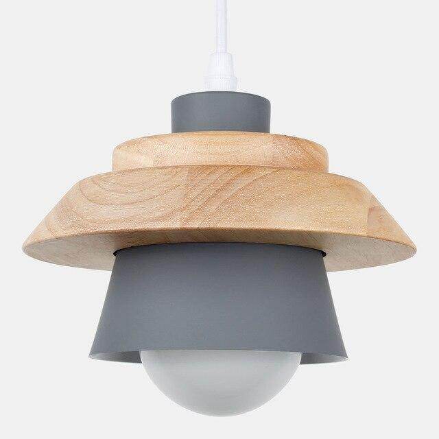 Pendant Light Led Pendant Fixture Hanging Kitchen Lamp Dining Room Pendant Lamp E27 Dinning Room Lights Wood Pendant Lamp Modern