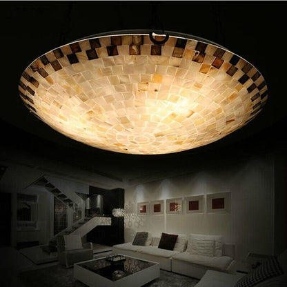 Tiffany Mediterranean Natural Shell Ceiling Light Toilet Lustres Night Light Led Ceiling Lamp Bedroom Ceiling Lighting Kitchen