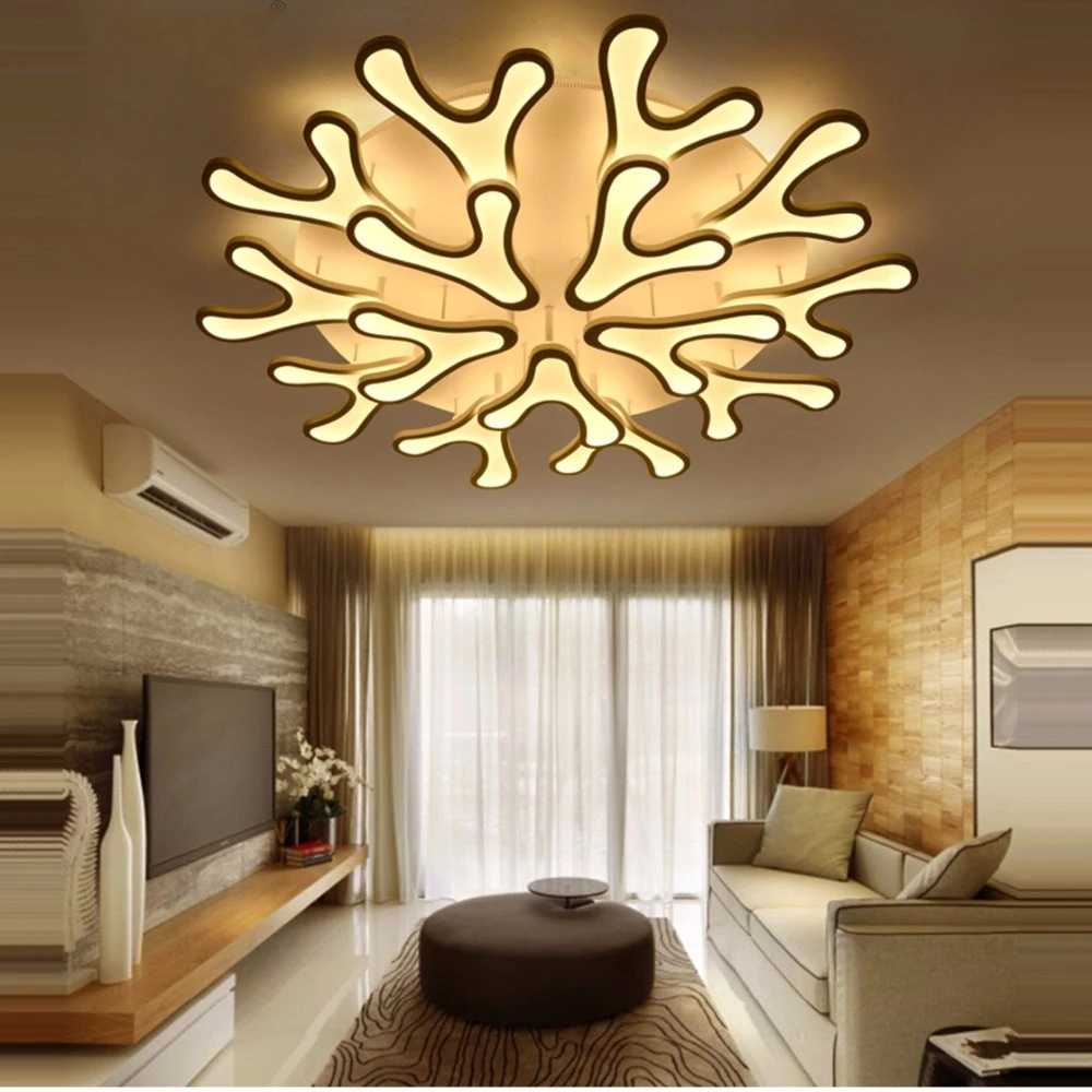 LED Modern Iron Acrylic Antlers Round LED Lamp.LED Light.Ceiling Lights.LED Ceiling Light.Ceiling Lamp For Foyer Bedroom