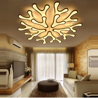 LED Modern Iron Acrylic Antlers Round LED Lamp.LED Light.Ceiling Lights.LED Ceiling Light.Ceiling Lamp For Foyer Bedroom
