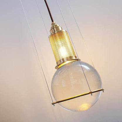 Nordic Solid Crystal Ball Chandelier Creative Restaurant Clothing Shop Cafe Hotel Bedroom Bedside Light Luxury Chandelier