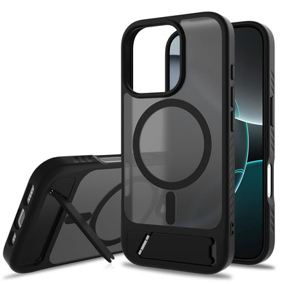 Magnetic Magsafe Case with Holder for IPhone 17 16 15 14 Pro Max Plus IPhone Wireless Charging IPhone 17 Air Cover