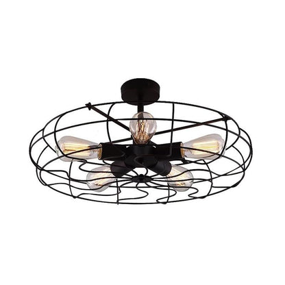 Vintage Industrial Wind Suction Top Lamp Farmhouse Balcony Light