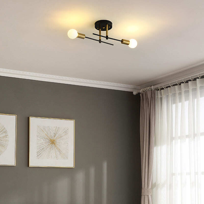 Nordic Room Bedroom Bedside Lamp Aisle Copper Ceiling Lamp
