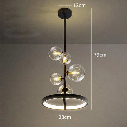 Restaurant Bubble Lamp Modern Magic Bean Bar Chandelier Dining Table Molecular Lamp