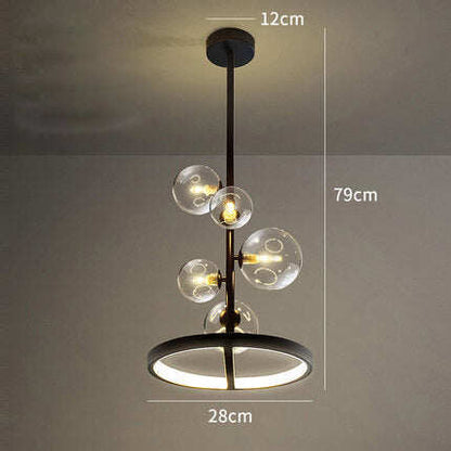 Restaurant Bubble Lamp Modern Magic Bean Bar Chandelier Dining Table Molecular Lamp