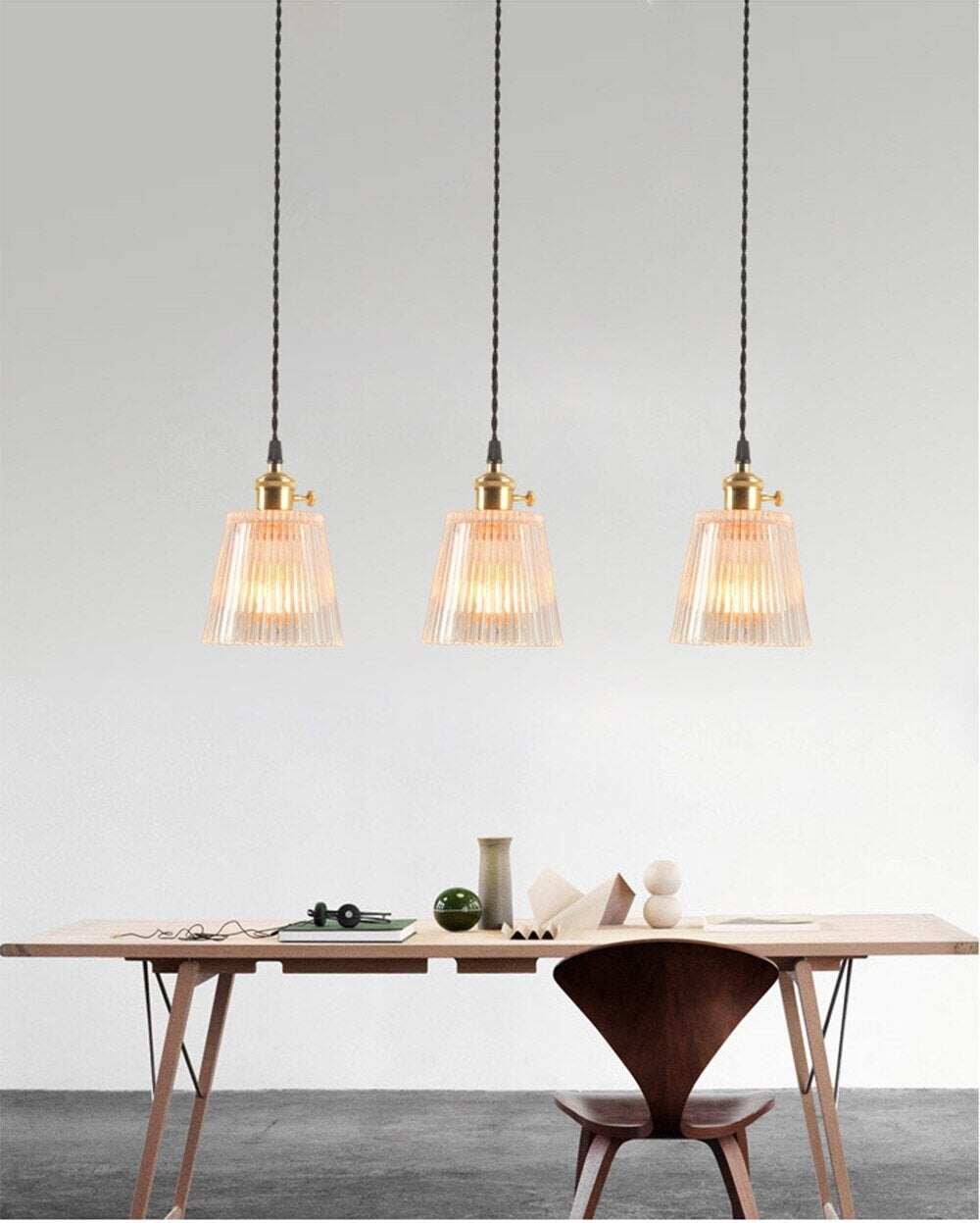 LED Brass Glass Pendant Lights E27 125mm Hanging Lamps Minimalist Personality Restaurant Bar Terrace Cafe Decorative Luminair