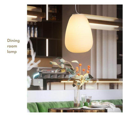 Nordic Simlpe Milky White Pendant Lights E27 Glass Single Head Lamp For Living Room Dining Bedroom Bedside Restaurant Cafe Bar