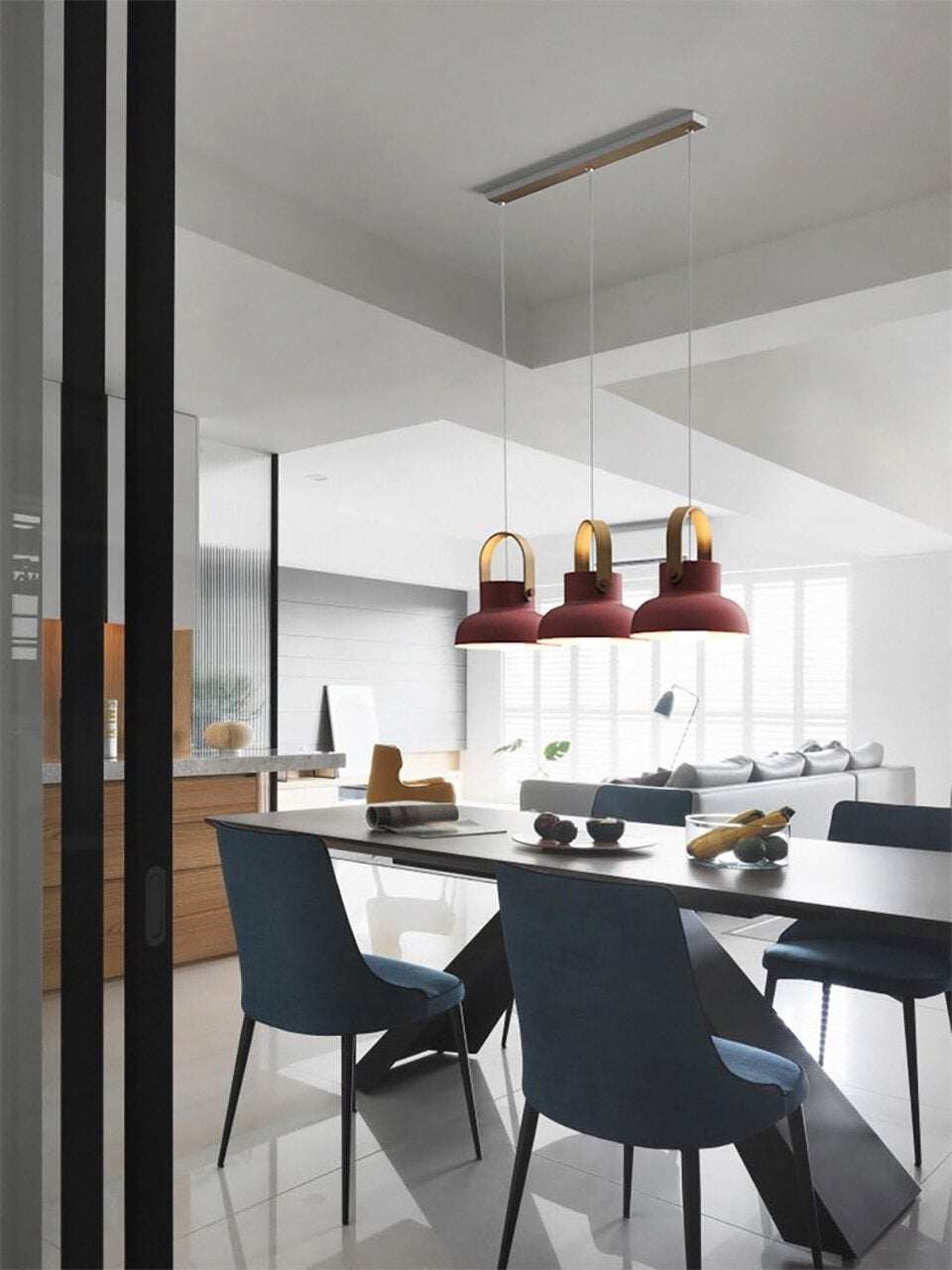 Nordic Loft LED Iron Pendant Lights Restaurant Room Bedroom Simple Hanging Lamp Home Indoor Kitchen art de pendant lamp Lighting