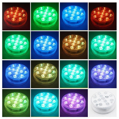 16 Color Underwater Light LED RGB Submersible Swimming Pool Lamp IP68 Waterproof With RF Remote for Fish Tanks Aquariums